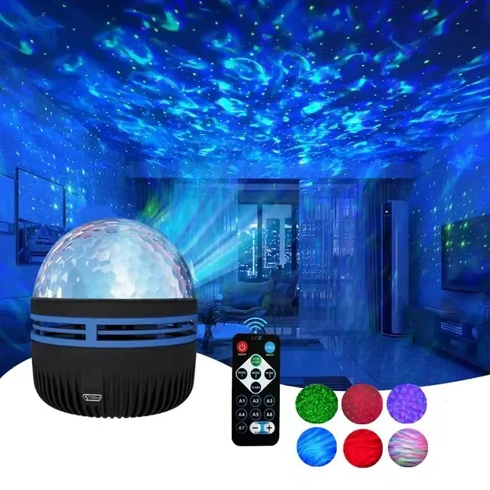 Aurora Dream Projector — Galaxy + Northern Lights + Bluetooth Speaker
