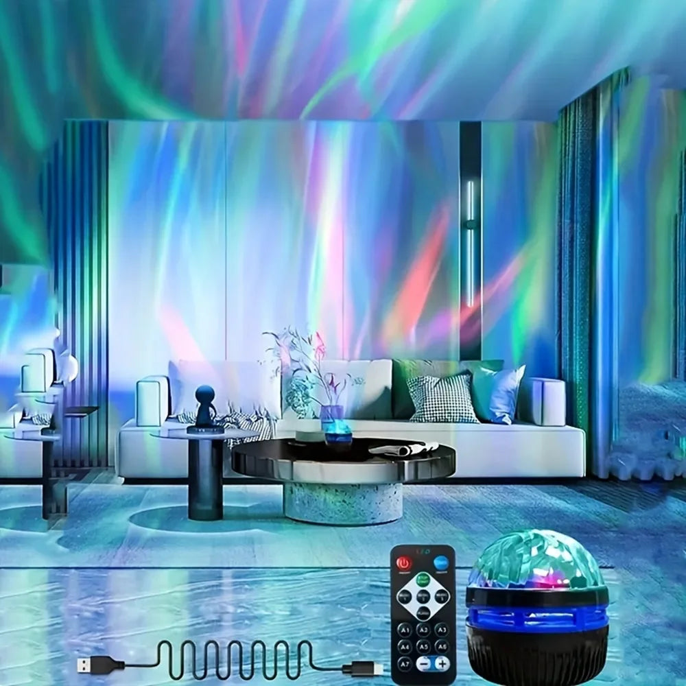 Aurora Dream Projector — Galaxy + Northern Lights + Bluetooth Speaker