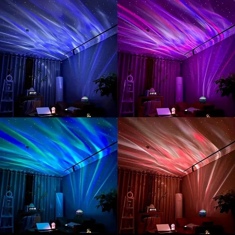 Aurora Dream Projector — Galaxy + Northern Lights + Bluetooth Speaker