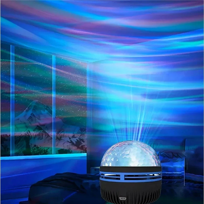 Aurora Dream Projector — Galaxy + Northern Lights + Bluetooth Speaker