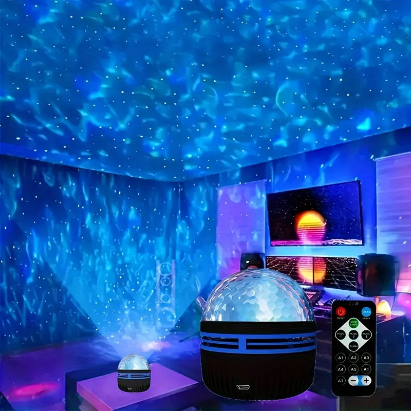 Aurora Dream Projector — Galaxy + Northern Lights + Bluetooth Speaker